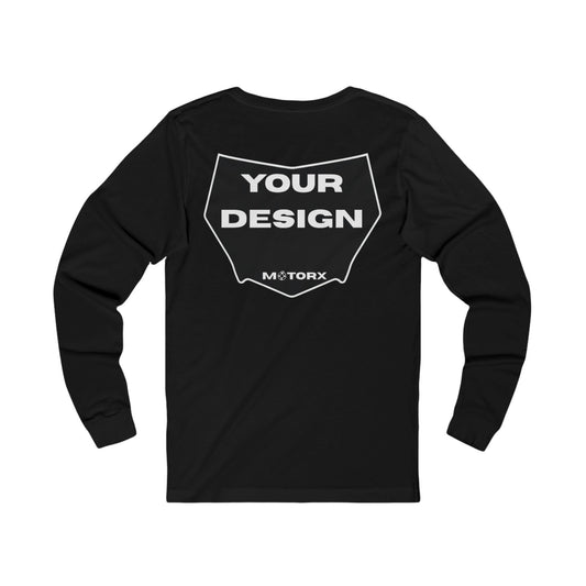 Custom decal MotorX long sleeve - black