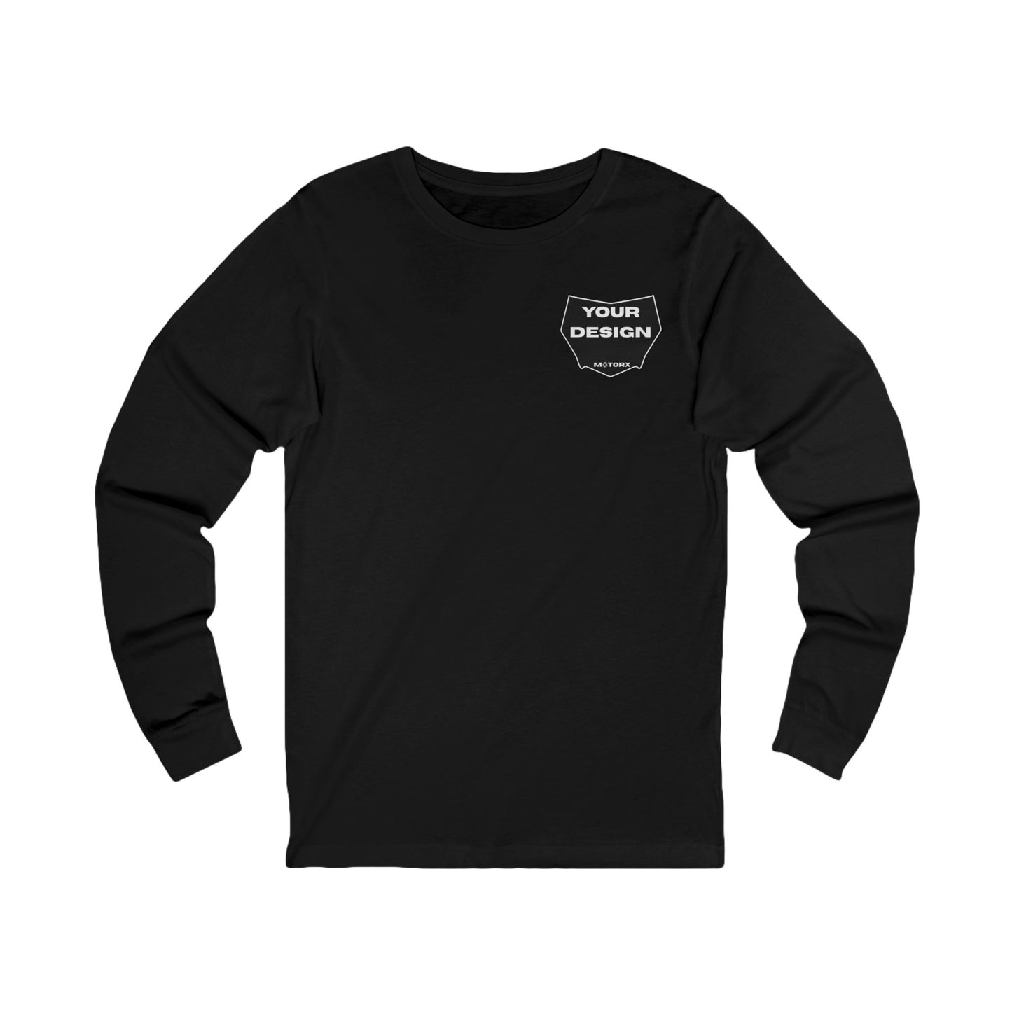 Custom decal MotorX long sleeve - black