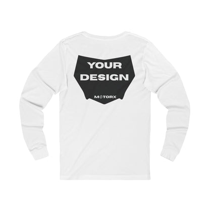 Custom decal MotorX long sleeve - White