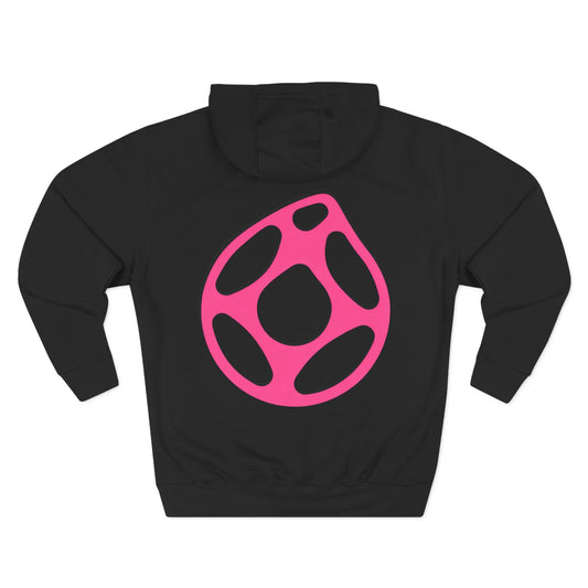 limited edition pink styled motorX hoodie - black/pink