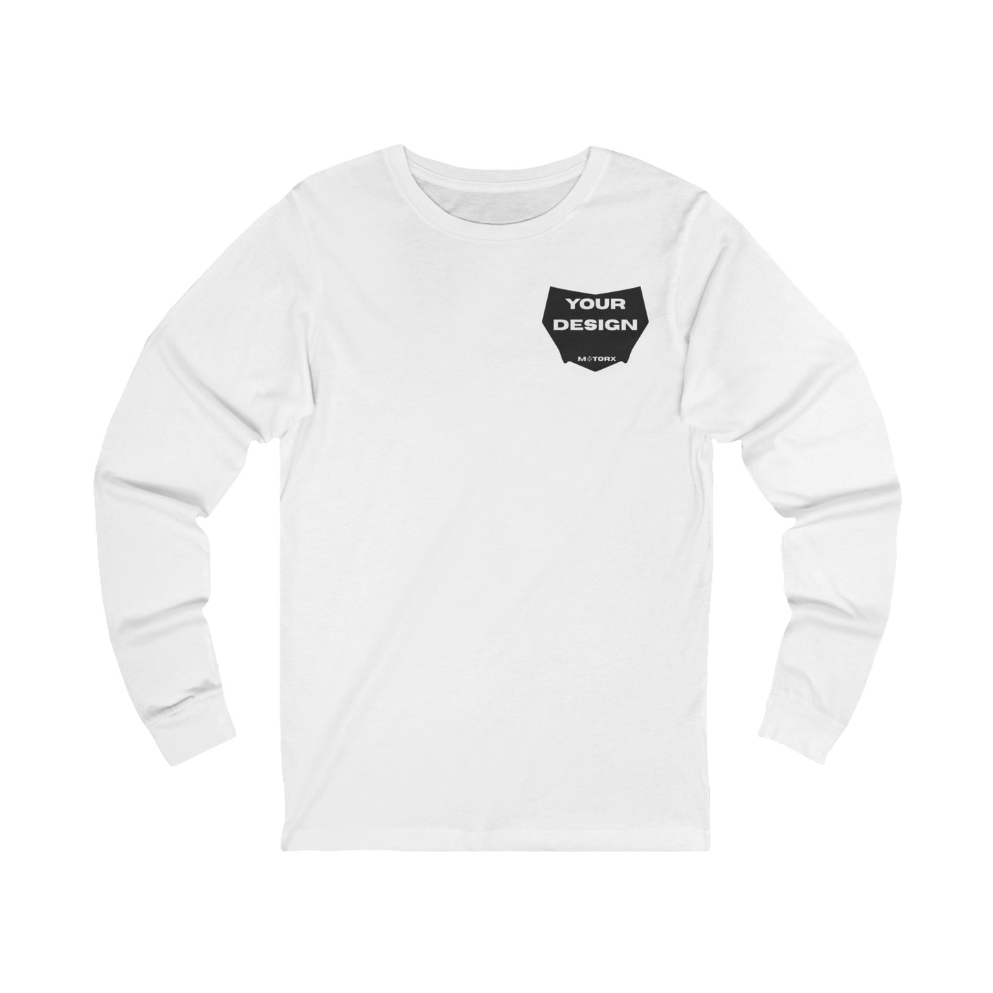 Custom decal MotorX long sleeve - White